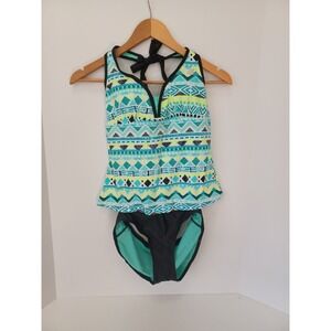 NWT ZeroXposure Mochi Tankini‎ Top Bikini Bottoms UPF 30+ Quick Dry XS Swimsuit